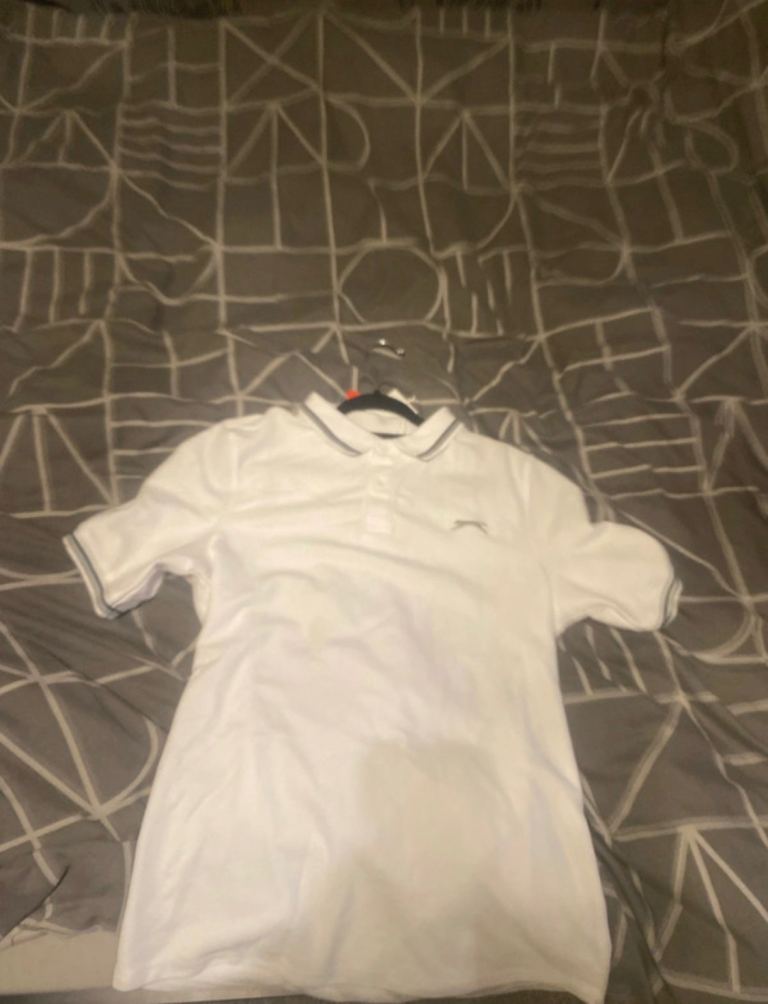 Slazenger White Polo Shirt - Brand New with Tags Size Men S