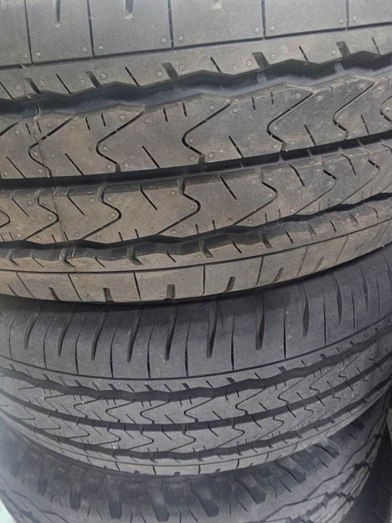 Pair of As new tires to fit Peugeot Boxer 
