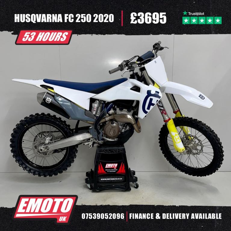 HUSQVARNA FC 250 2020 Motocross Bike 53 Hours 250cc @EmotoUK - Finance Available