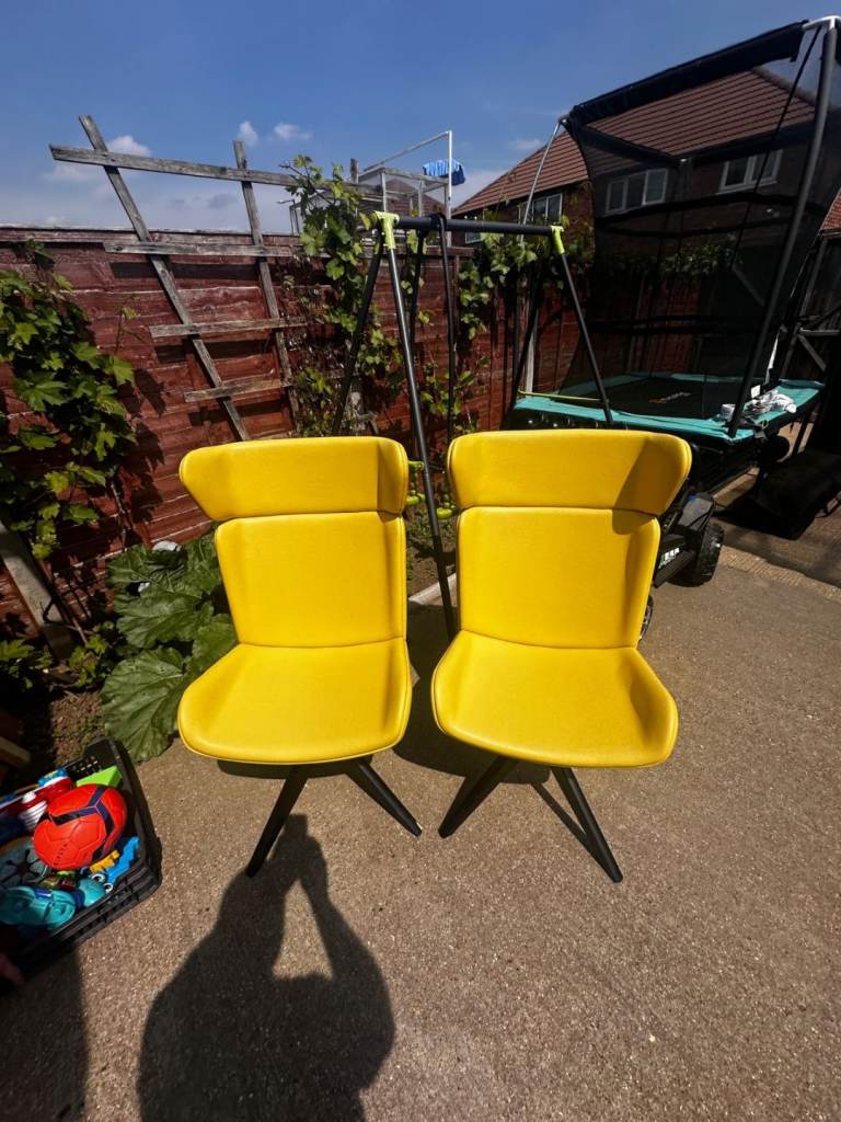 2 high back chairs 