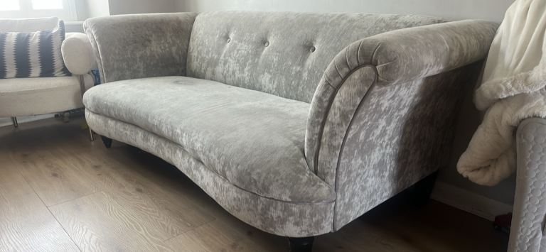 FREE Stylish Grey Velvet sofa 