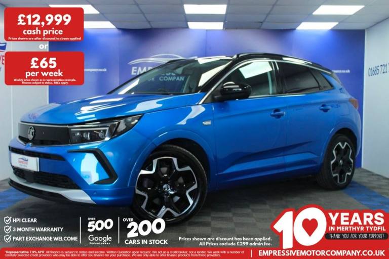 2022 22 VAUXHALL GRANDLAND 1.6 13.2KWH ULTIMATE SUV 5DR PETROL PLUG-IN HYBRID AU