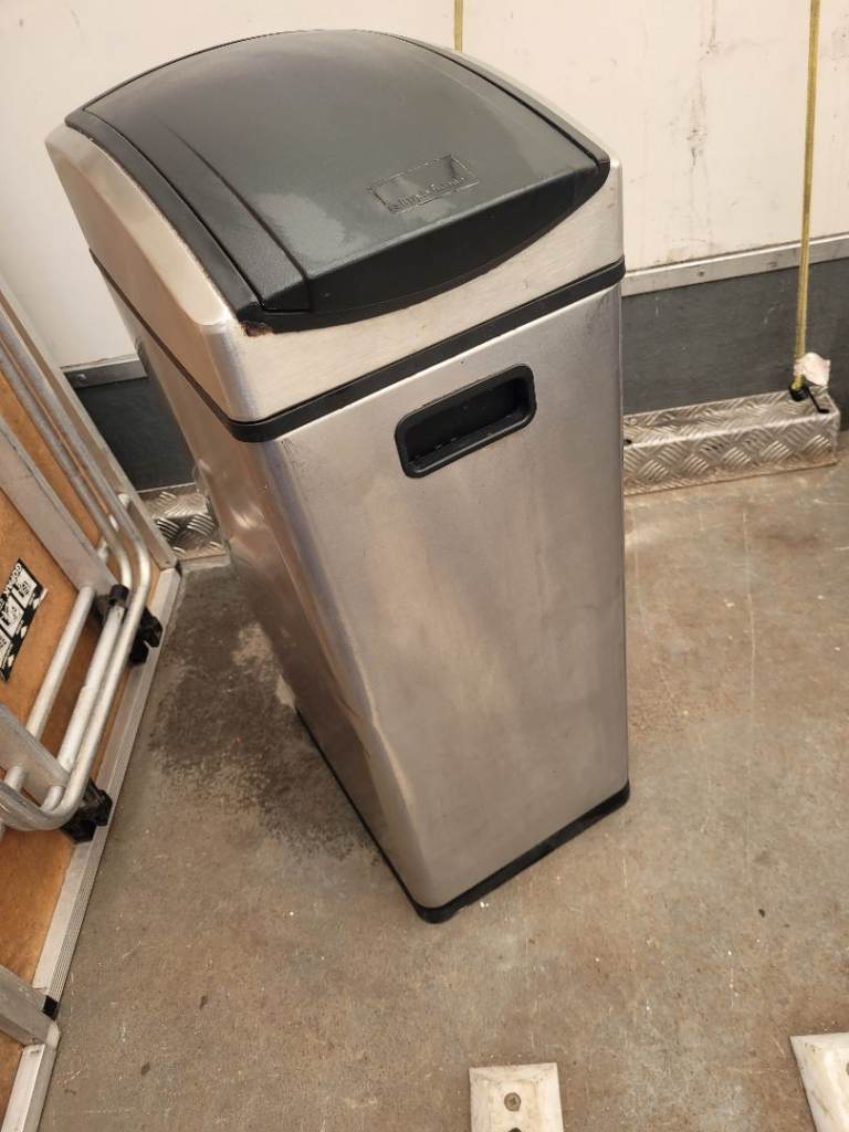Stainless steel household bin, CAN DELIVER £15