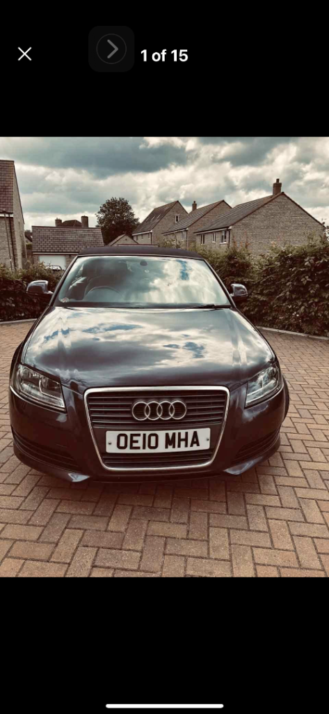 Audi, A3, Convertible, 2010, Manual, 1598 (cc), 2 doors