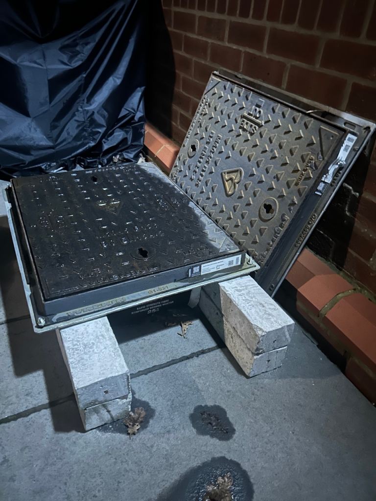 2 x Sealed Manhole Covers and Lintels 