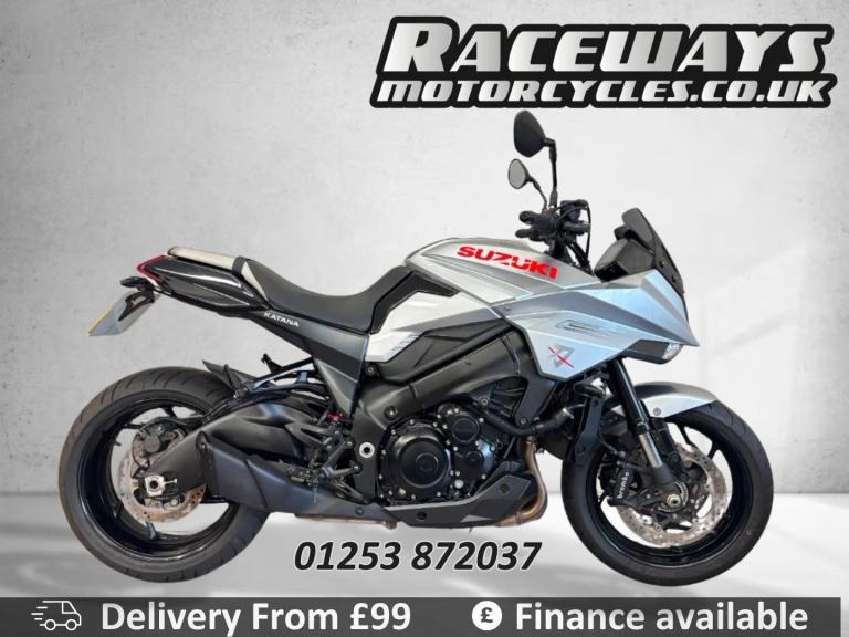SUZUKI GSX1000 KATANA 2019 SILVER 3,930 MILES USED MOTORCYCLE