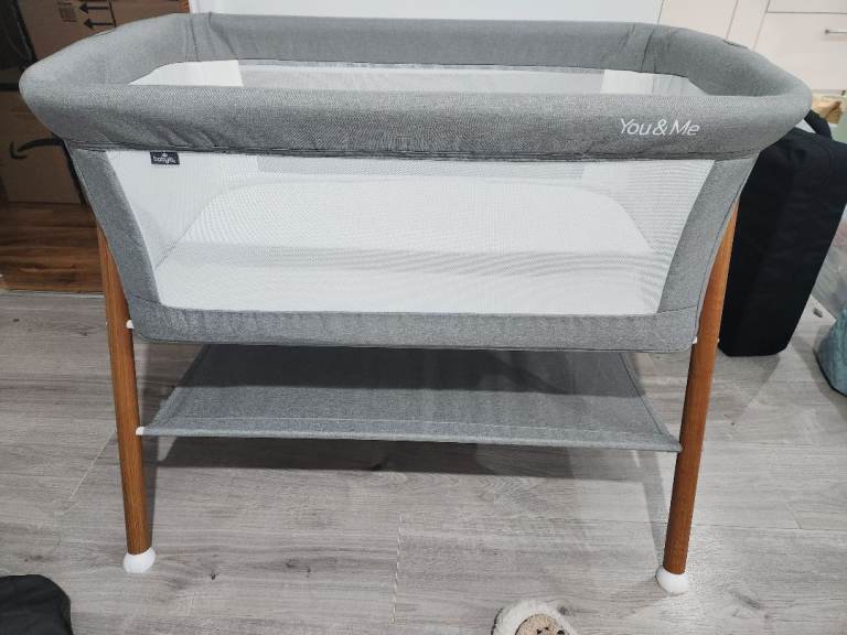 Babylo You and Me Crib Grey