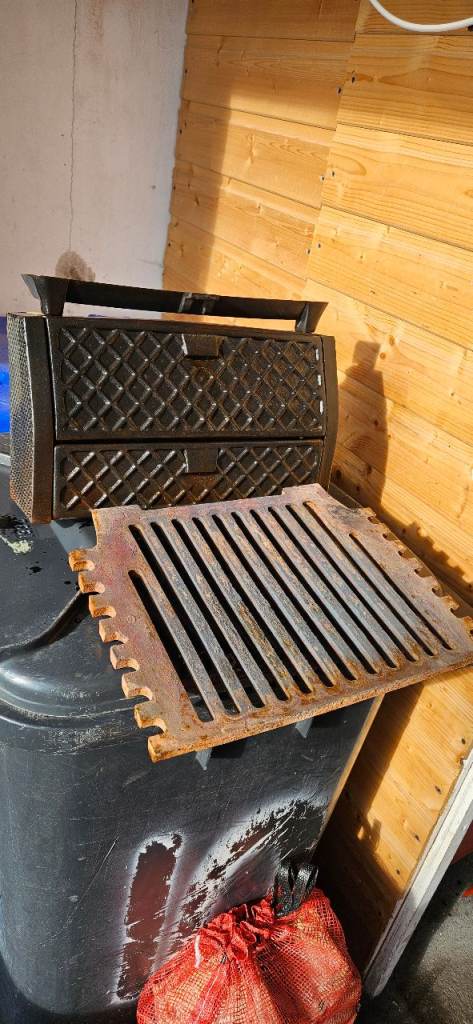 All night burner for open fire