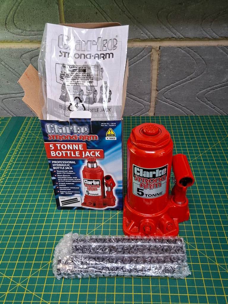 Car Van Clarke Bottle Jack 5 Tonne