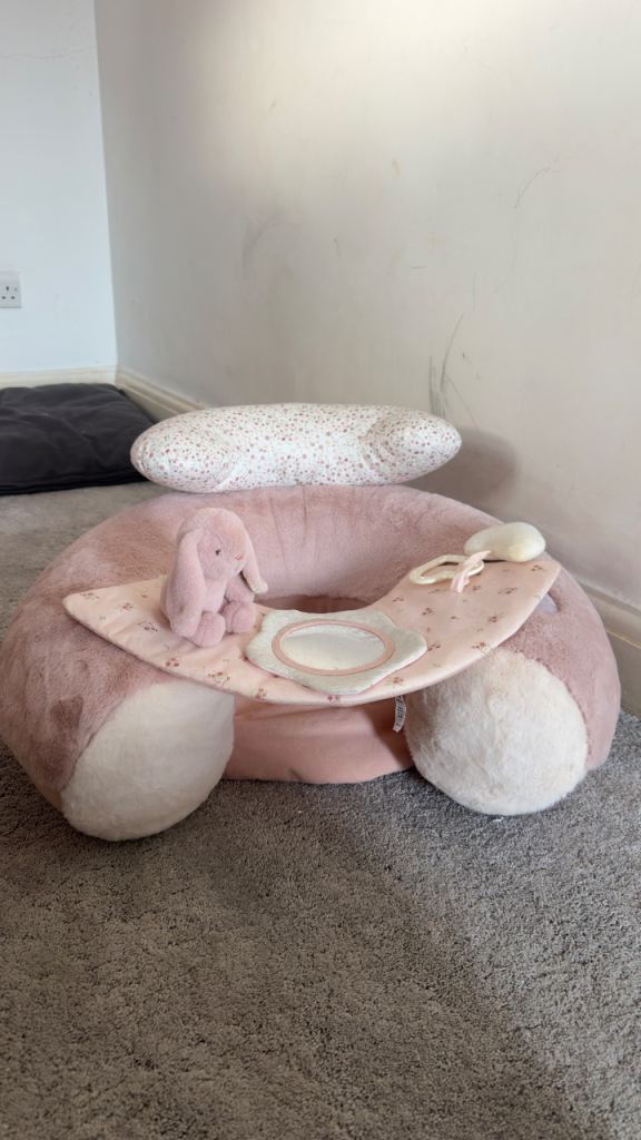 Pink Baby Sit-Me-Up Floor Seat with Toys