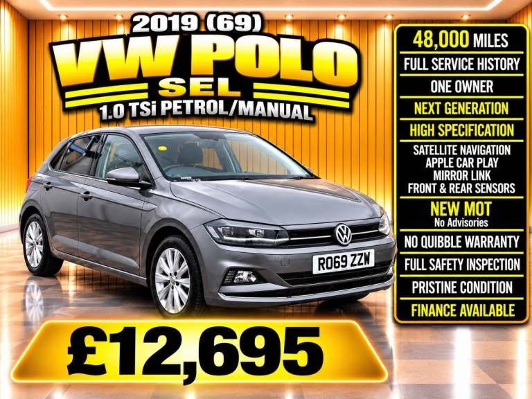 2019 Volkswagen Polo 1.0 TSI 115 SEL 5dr HATCHBACK Petrol Manual