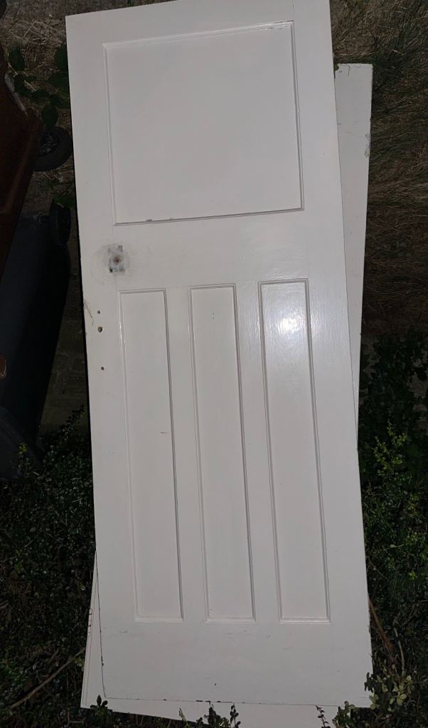 Edwardian Victorian reclaimed solid doors 7x