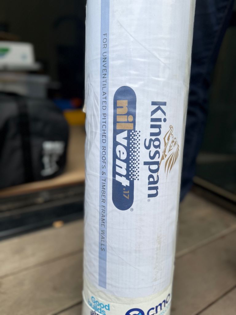 Kingspan Nilvent Breather Membrane, 50m x 1.5m Roll (75m²), Brand New & Sealed