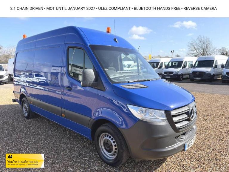 2019 Mercedes-Benz Sprinter 3.5t H1 Van PANEL VAN DIESEL Manual
