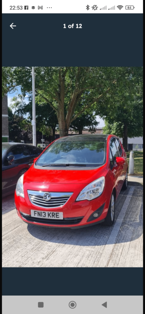Vauxhall, MERIVA, MPV, 2013, Manual, 1398 (cc), 5 doors