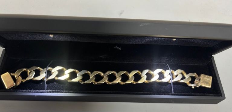 image for 9ct Thick Cuban Bracelet 8.3inch 