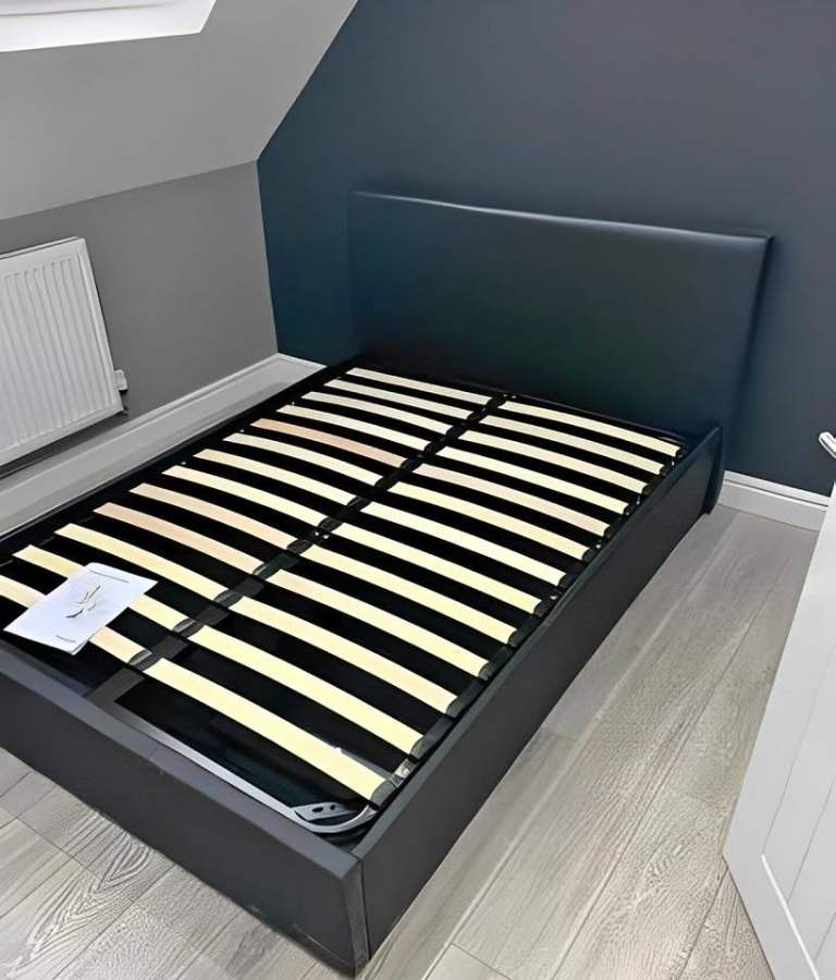 4FT6 Double Gas Lift Storage / Non Storage Bed Frame + Full Foam Mattress - SAME DAY DELIVERY ::