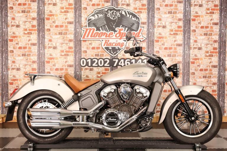 2016 INDIAN SCOUT - ONLY 5,154 MILES - 2 OWNERS - SILVER SMOKE - VANCE AND HINES