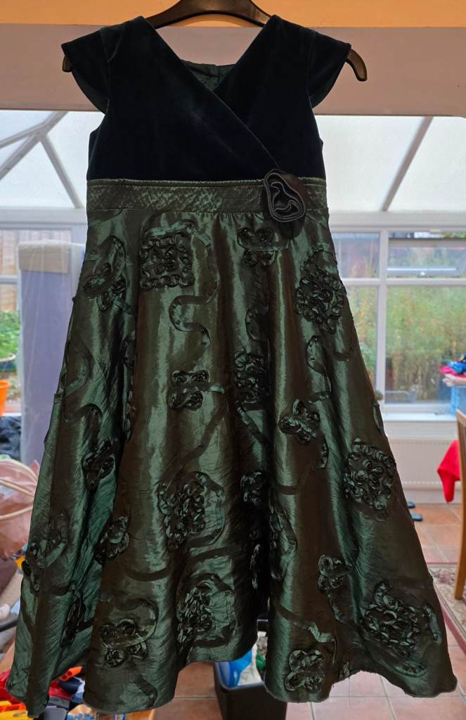 Girls Teal Dress To Impress Dress Age 7.