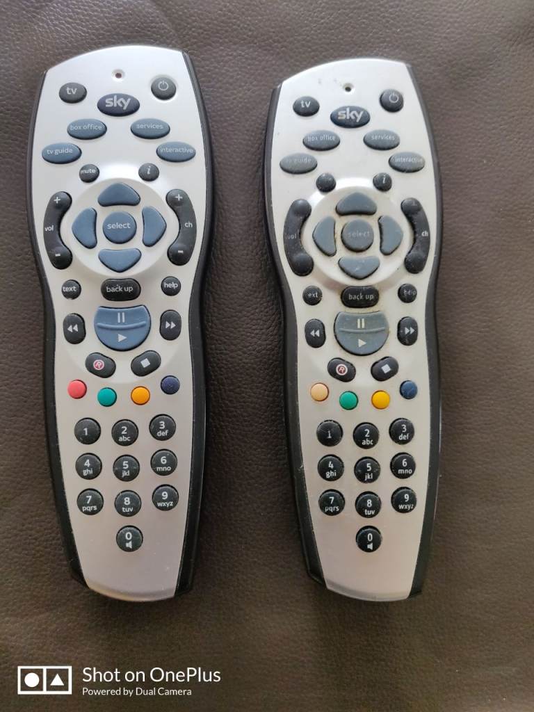 Two Sky plus remotes
