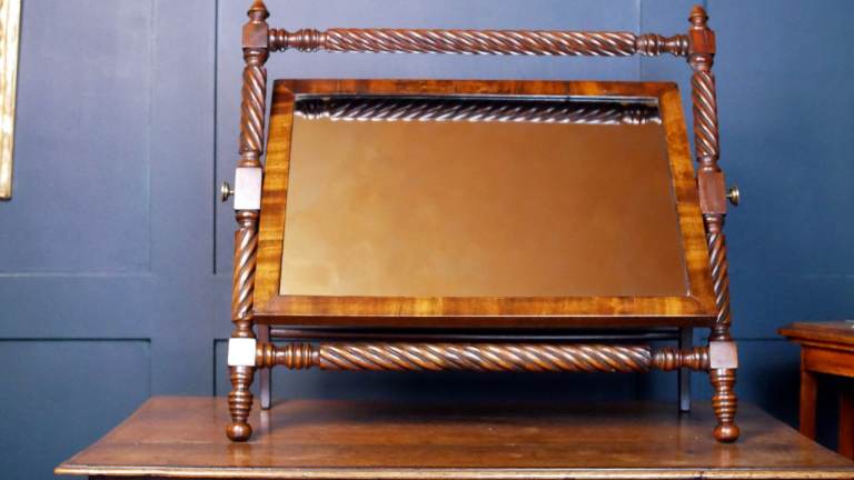 Antique vintage Georgian William IV Toilet Table Mirror