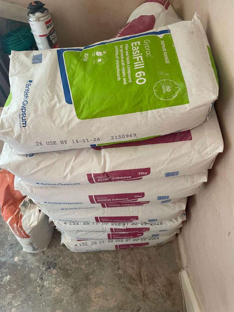 Plasterers / Building Materials (Dry Wall Adhesive + Plasterboard)