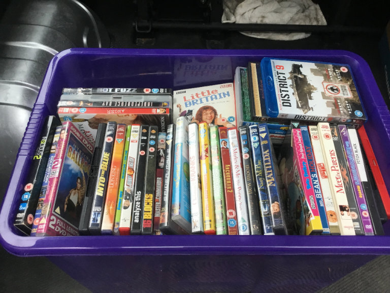 Job lot of dvd & videos ( ideal for car boot sale)