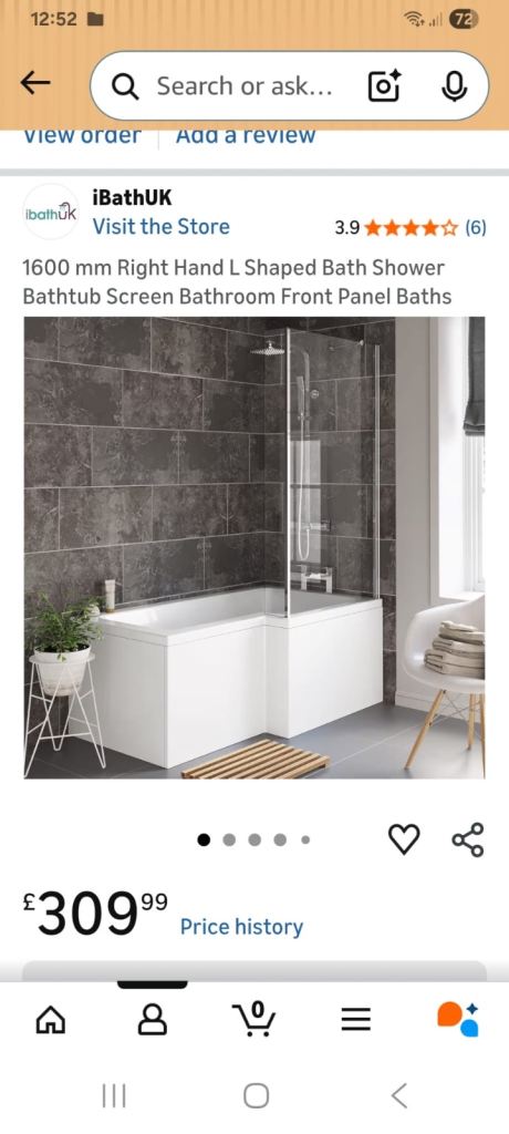 Bath and shower screen