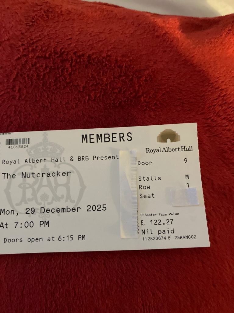 Nutcracker at the Royal Albert hall. 