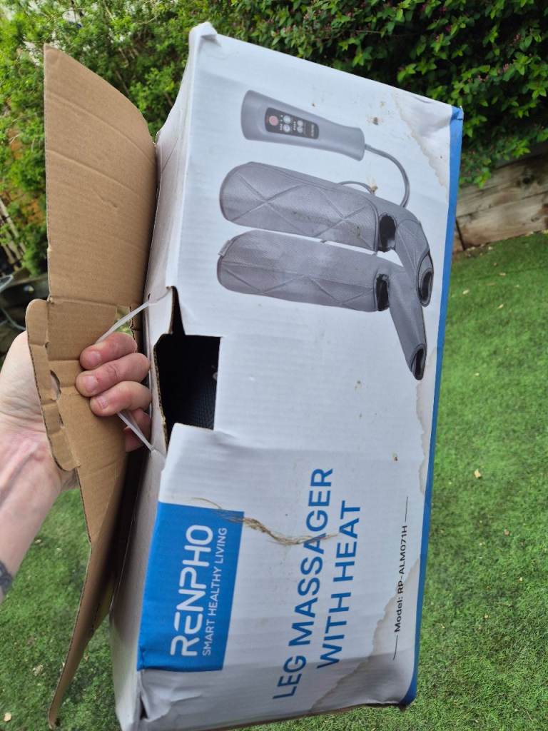 Leg massager with heat