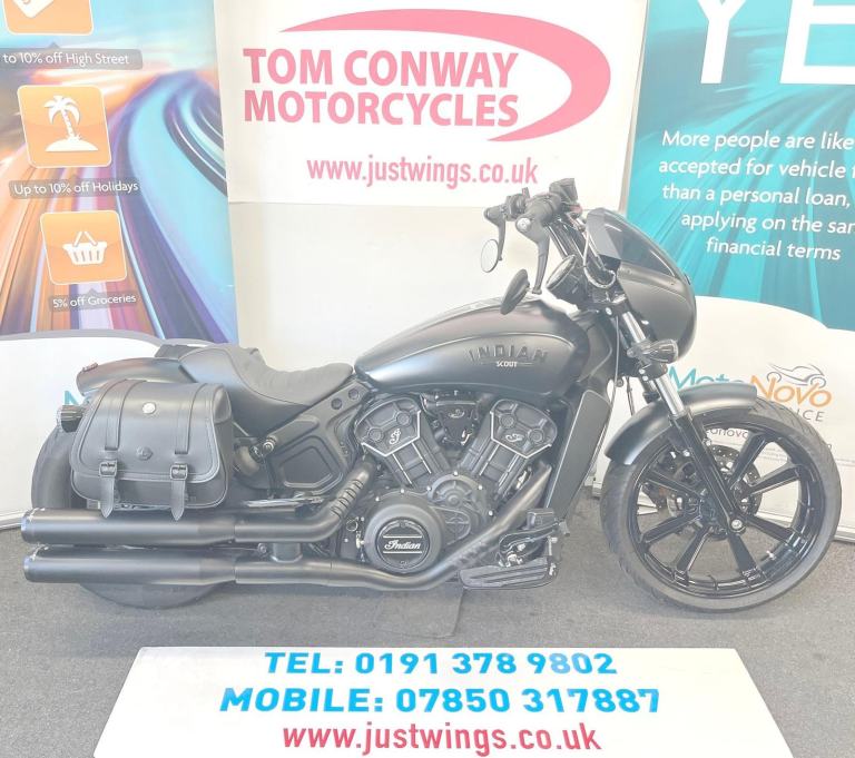 INDIAN SCOUT ROGUE 1133, 2024(24), 3,179 MILES, FSH, EXTRAS, STUNNING, £10,995