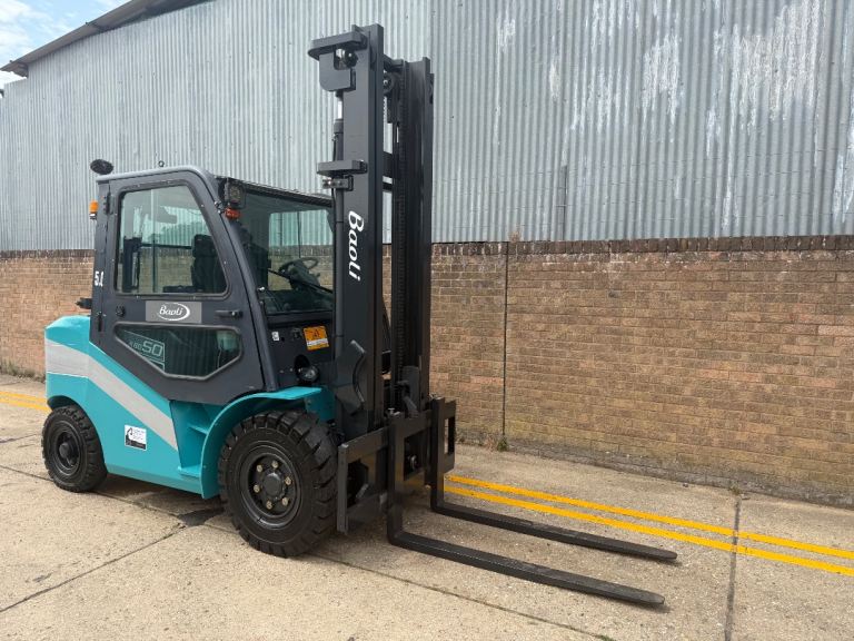 2019 Baoli 5ton diesel forklift, clear view mast, new tyres 