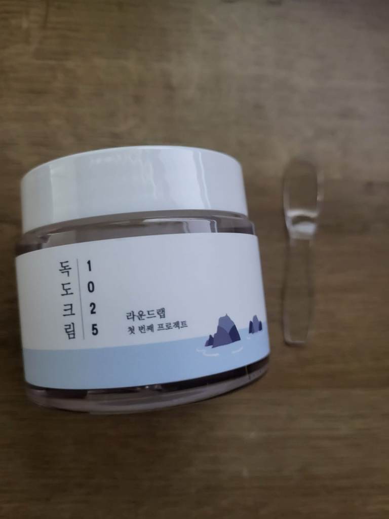 Korean New Round Lab Dokdo cream 80ml– White Jar with Spatula / New, unused