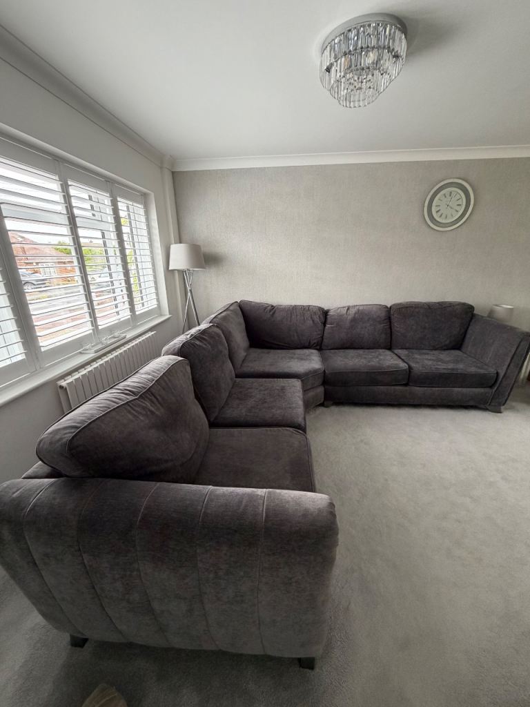 Large Grey Corner Sofa