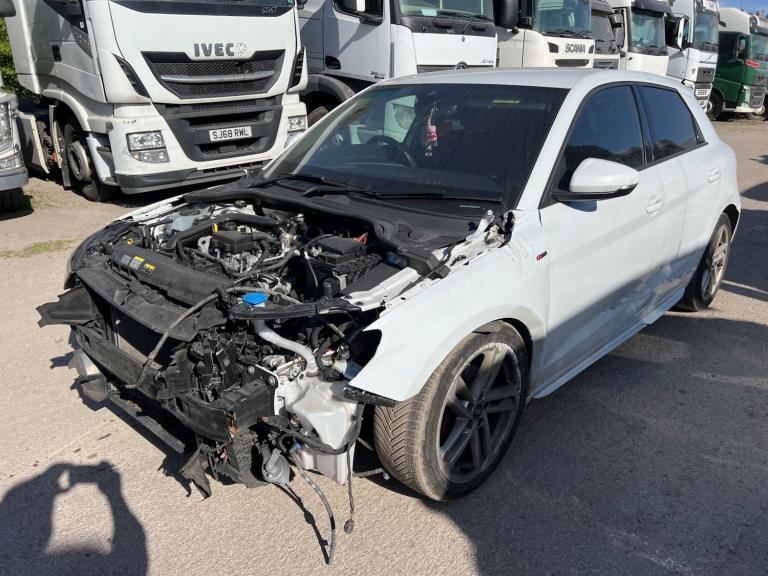 2022 AUDI A1 S LINE WHITE 1.0 PETROL AUTOMATIC 5dr DAMAGED SALVAGE 
