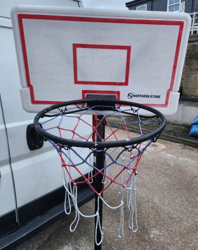 Basketball net & stand.