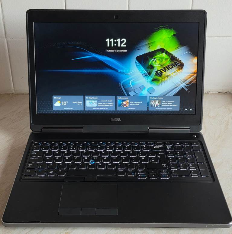 Dell Precision 15.6" FHD Laptop i7 CPU 32GB RAM 1.5TB Storage Nvidia M1200 4GB GPU Win 11 Pro