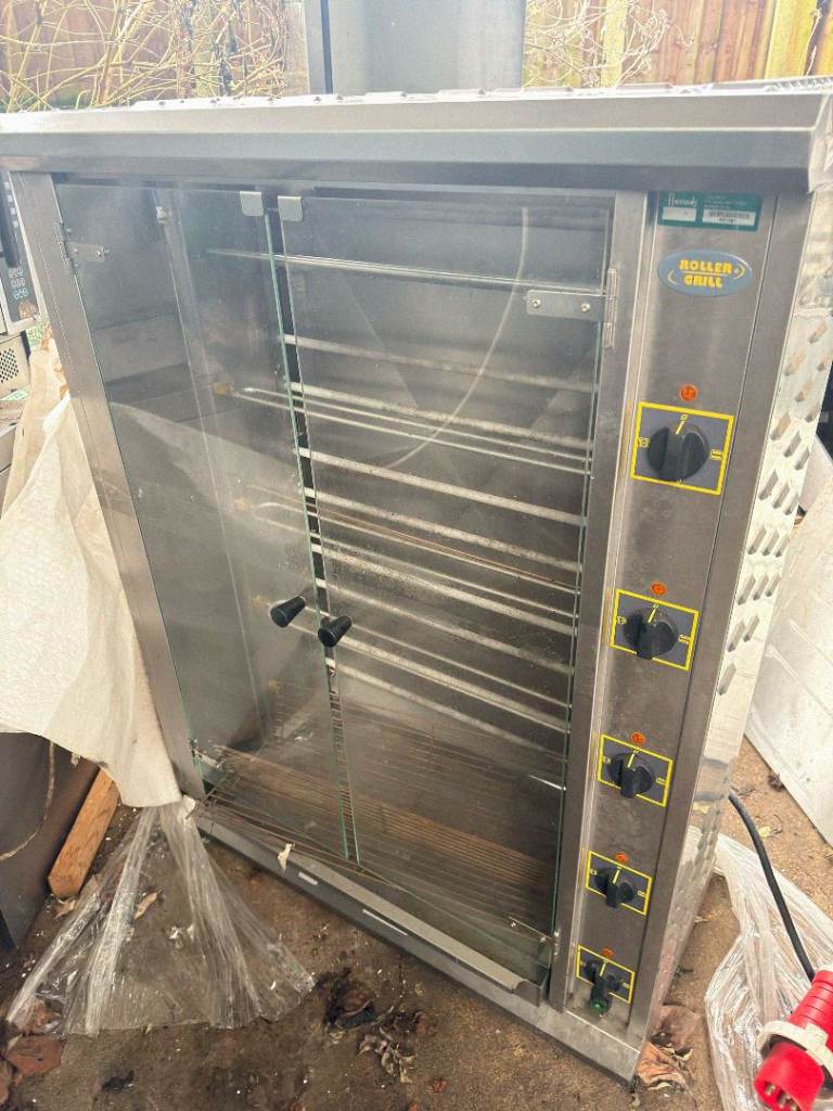 Roller Grill Commercial Chicken Rotisserie Oven, 5-Spit Excellent Condition