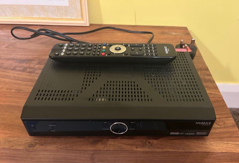 Humax HD TV recorder with remote control