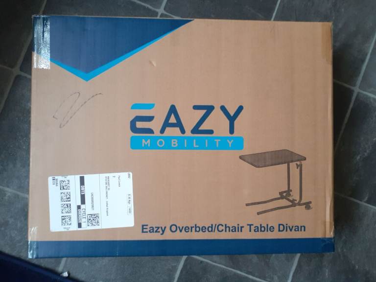 Adjustable bed table