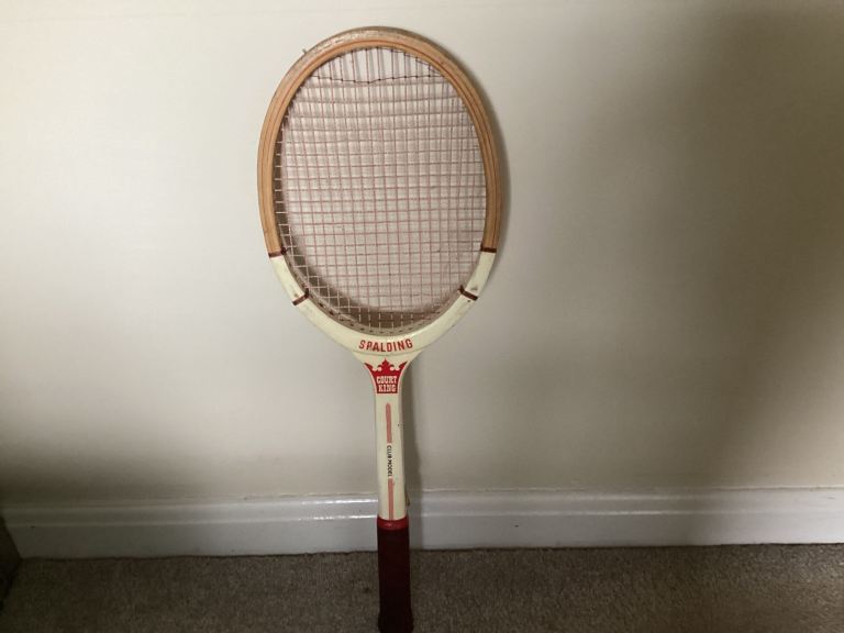 Spalding Tennis Racket and Press