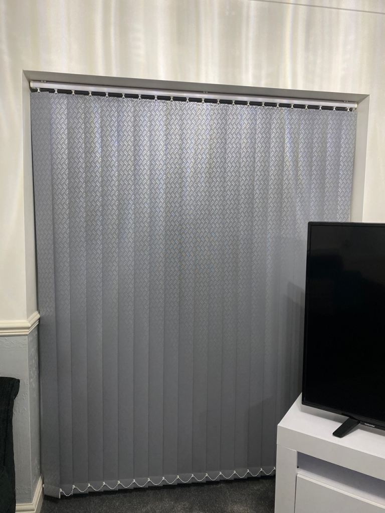 Grey window blinds x2