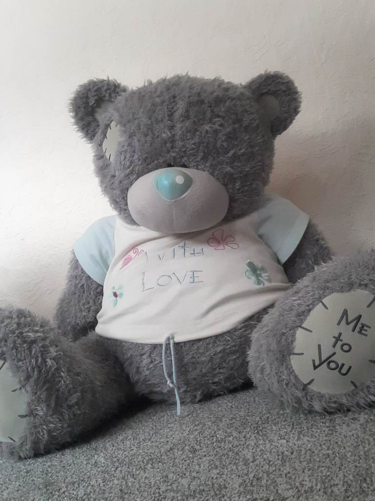 Me to You Tatty Teddy Bear – Large Grey Plush Toy