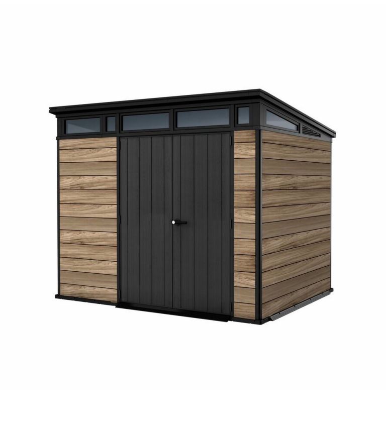 Keter Signature 9X7ft Pent Shed - Oak