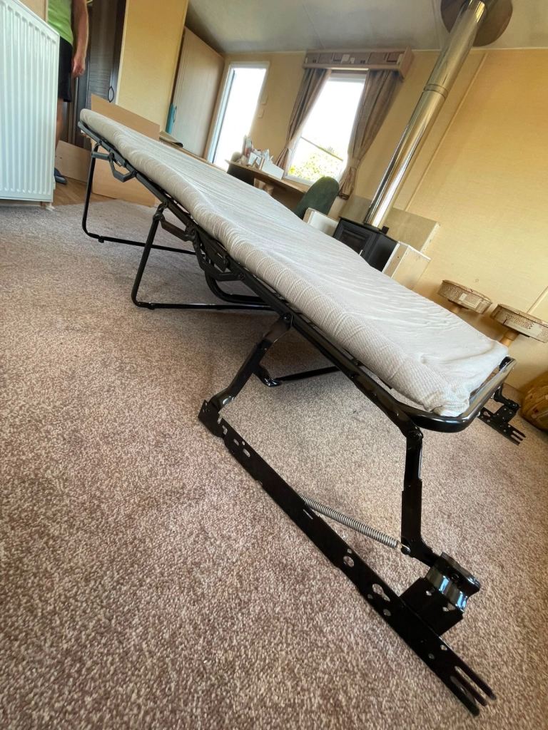Folding bed for campervan or caravan
