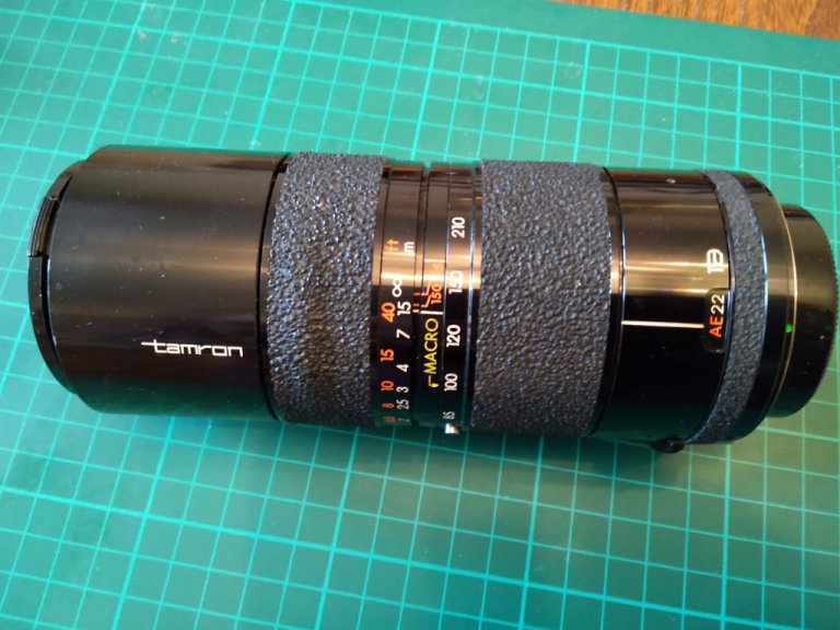 Vivitar 28-50mm zoom lens and Tamron 85-210mm zoom & macro lens