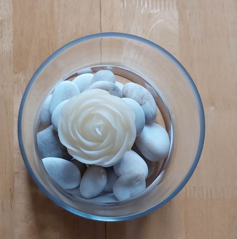 Floating rose candle gift. M & S