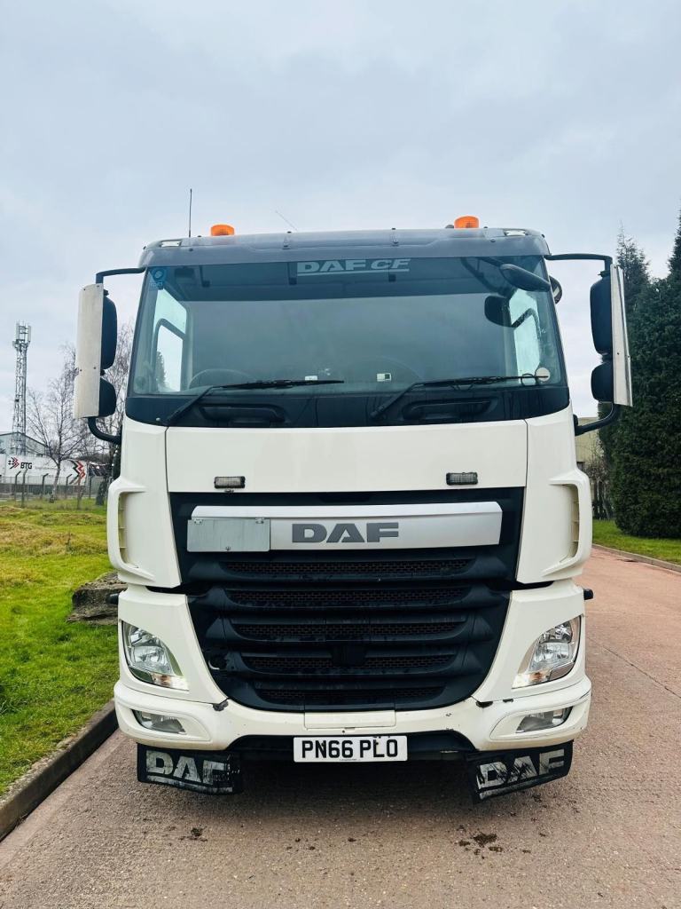 2016 (66) DAF CF 460 8X2 RLA & STEER FLAT, HIAB 658 REMOTE CRANE, SLPR, EURO 6
