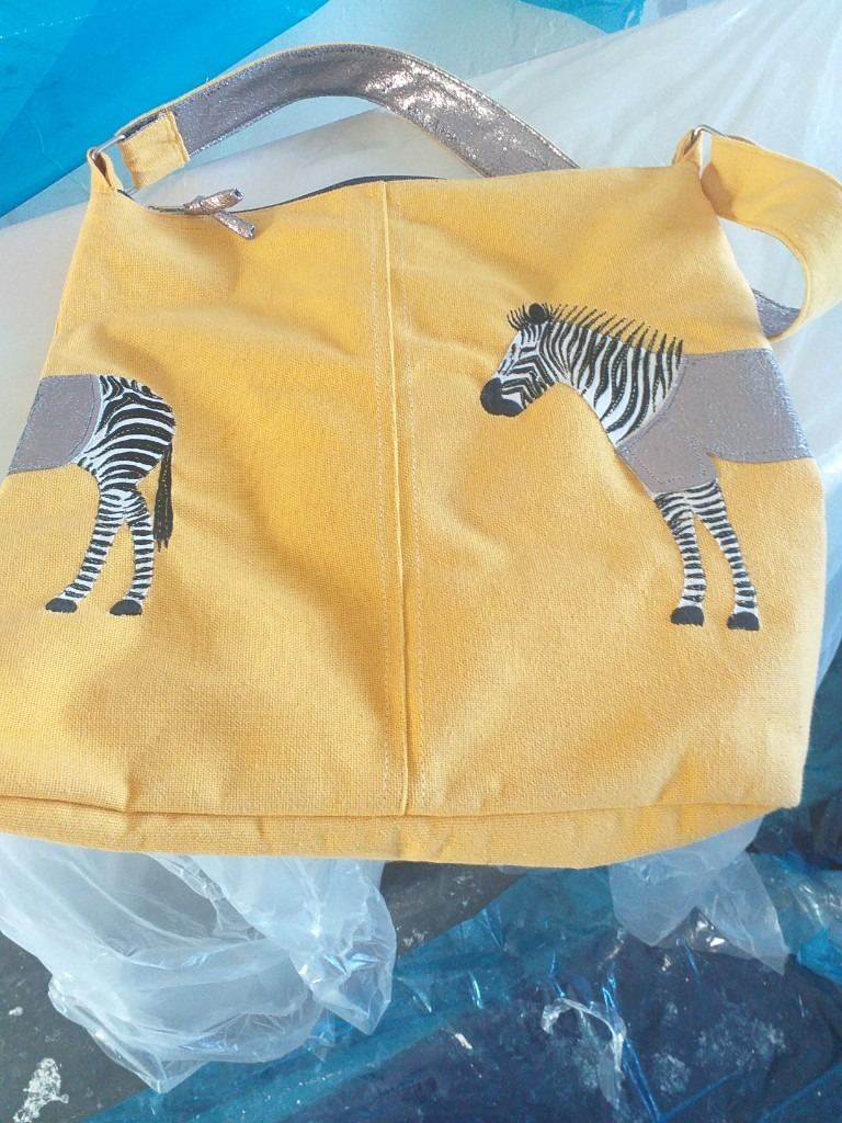 Lovely Large Zebra Handbag... Never Used..