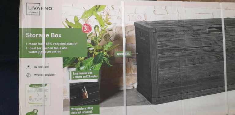 STORAGE BOX , outside , BRAND NEW BOXED , waterproof , free local delivery